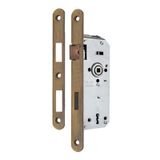 Güveniş-111 40*23 mm Oda Kapı Kilidi Antik Sarı OVAL