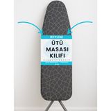 Güvenle Kullanılan Süngerli ve Keçeli, Ayarlanabilir, 50X150 cm Ütü Masası Kılıfı - Antrasit - Seçenek 1