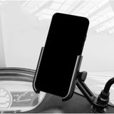 Güvenli Sepet Dikiz Aynaya Bağlantılı Bisiklet Motosiklet Telefon Tutucu Tüm Telefonlarla Uyumlu Çevirmeli Kilitli