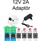 Güvenlik Kamerası Adaptörü 12v 2a Şerit Led Adaptörü Kamera Adaptörü Mini Uydu Adaptörü