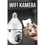 Güvenlik Kamerası Wifi Duylu Ev Kamerası Wifi Bağlantılı Dönebilen