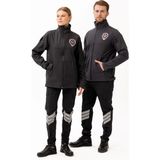 Güvenlik Kıyafetleri Km-Softshell Mont Su ve Rüzgar Geçirmez, Nefes Alabilen Özel Güvenlik Montu - Füme - 2XL