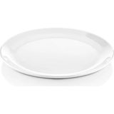 GuvenliPazar 12 Adet Melamin Tatlı Servis Tabağı Makinede Yıkanabilir Dayanıklı Sunum Tabağı 19 cm - Beyaz