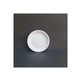 GuvenliPazar 12 Adet Standart Düz Melamin Tatlı & Yemek Servis Tabağı 15 cm - Beyaz