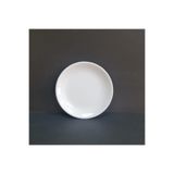 GuvenliPazar 12 Adet Standart Düz Melamin Tatlı & Yemek Servis Tabağı 17 cm - Beyaz