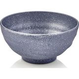 GuvenliPazar 4 Adet 19 cm Derin Kase Salata Servis Tabağı – Makinede Yıkanabilir Gri Desenli (9,5 cm Derinlik)