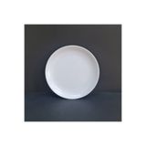 GuvenliPazar 4 Adet Standart Düz Melamin Tatlı & Yemek Servis Tabağı 25 cm - Beyaz