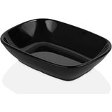 GuvenliPazar 6 Adet 14X10 cm Melamin Kahvaltılık / Mezelik – Bulaşık Makinesinde Yıkanabilir Siyah Servis Kasesi