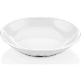 GuvenliPazar 6 Adet 20 cm Çukur Yemek Çorba Tabağı Makinede Yıkanabilir Beyaz Servis Tabağı (3,8 cm Yükseklik)