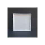 GuvenliPazar 6 Adet Standart Kare Melamin Tatlı & Yemek Servis Tabağı 25 cm - Beyaz