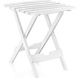 GuvenliPazar Plastik Portatif Katlanır Çok Amaçlı Sehpa Masa Beyaz 38X44 Y50 cm