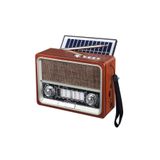 güvenlisepet Nostalji Radyo Led Fener Işıklı Bluetooth Hoparlör USB/TF/Aux + Solar Güneş Enerjili Şarjlı Batarya