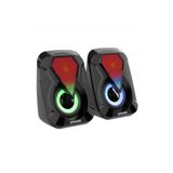 güvenlisepet Rgb Led Işıklı Bilgisayar Hoparlörü Pc Laptop Oyuncu Hoparlörü 1+1 Ses Sistemi Usb Speaker 6W Stereo