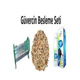 Güvercin Besleme Set-1"25 Cm Güvercin Yemlik + 5 Kg Güvercin Yemi + Power Brood 100Ml