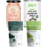 Güzel Ada Gıda Güzel Gıda Organik Ham Kakao + Hindistan Cevizi Sütü +Naturiga Spirulina Tozu +Buğday Çimi Tozu - 1 Adet