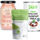 Güzel Ada Gıda Ham Kakao + Hindistan Cevizi Sütü + Naturiga Buğday Çimi Tozu - 1 Adet