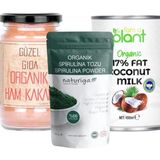Güzel Ada Gıda Kakao Tozu+ Naturiga Spirulina Tozu + Hindistan Cevizi Sütü - 1 Adet