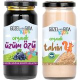 Güzel Ada Gıda Kids Organik Üzüm Özü 290 gr + Kids Organik Tahin 220 gr