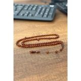Güzel Çekimli Cep Boy Kahverengi 99'luk Namaz Tesbihi