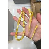 Güzel Çekimli Hareli Limon Renk Erkek İçin Tesbih