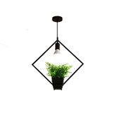 Güzel Kfi Nordic modern minimalist yaratıcı sanat, restoran, bar, kafe balkon bitki Avize tek başlık, ayarlanabilir askılı tel uzunluğu 1000 mm çap 460 * 420 mm