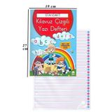 Güzel Yazı Defteri A4 Boy 19x27 CM 24 Yaprak 1 Adet Standart Çizgili Yazı Defteri Dik Temel Harflerle 1. Sınıf