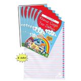 Güzel Yazı Defteri A4 Boy 19x27 Cm 24 Yaprak 6 Adet Standart Çizgili Yazı Defteri Dik Temel Harflerle 1. Sınıf
