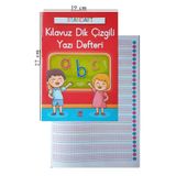 Guzel Yazi Defteri A4 Boy 19X27 Cm Kilavuz Dik Cizgili 24 Yaprak 1 Adet Standart Dik Cizgili Yazi Defteri Dik Temel Harflerle 1. Sinif