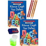 Güzel Yazı Defteri A4 Büyük Boy Fatih Kırmızı Ve Siyah Jumbo Kurşun Kalem Sınav Silgisi Kalemtraş Yeni Müfredat Standart