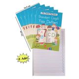Güzel Yazı Defteri Orta Boy 16,5x24 Cm 24 Yaprak 6 Adet Standart Çizgili Yazı Defteri Dik Temel Harflerle 1. Sınıf