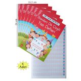 Güzel Yazı Defteri Orta Boy Dik Çizgili 16,5x24 cm 24 Yaprak 6 Adet Standart Dik Çizgili Yazı Defteri Dik Temel Harflerl