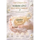 Güzeldost Kabak Lifli Keçi Sütlü Doğal Sabun Lifli Banyo Sabunu Peeling Etkili El Yapımı Sabun