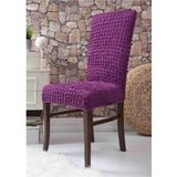 Güzelevim Tekstil Bürümcük Lastikli Esnek (1 Adet) Sandalye Kılıfı Sandalye Örtüsü GZL00000258 - 38 x 56 cm - Mor