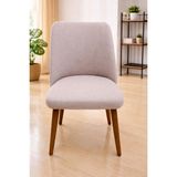 Güzelevim Tekstil Güzelevim Bambu Sandalye Kılıfı Yıkanabilir Likralı Esnek Lastikli Sandalye Örtüsü - 38 x 56 cm - Açık Vizon - Cappuccino
