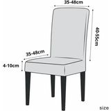 GüzelEvim Tekstil Güzelevim Bambu Sandalye Kılıfı Yıkanabilir Likralı Esnek Lastikli Sandalye Örtüsü - 38 x 56 cm - Vizon