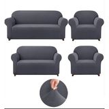 GüzelEvim Tekstil Güzelevim Likralı Pitikare Desen Koltuk Takım Kılıfı 3+2+1+1 Elastik Koltuk Örtü - 180 x 230 cm - Antrasit