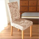 Güzelevim Tekstil Kaliteli Likralı Kadife Sandalye Örtüsü Sandalye Kılıfı Sandalye Koruma Tekli - 35 x 56 cm - Vizon