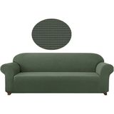 Güzelevim Tekstil Likralı Lastikli Esnek Yıkanabilir Pitikare Desen Üç Kişilik Koltuk Örtü - 180 x 230 cm - Haki - Yeşil