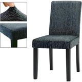 Güzelevim Tekstil Sandalye Kılıfı Jakarlı Düz Desen Lastikli (1 Adet) Sandalye Örtüsü - 40 x 55 cm - Antrasit