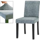 Güzelevim Tekstil Sandalye Kılıfı Jakarlı Düz Desen Lastikli (1 Adet) Sandalye Örtüsü - 40 x 55 cm - Gri
