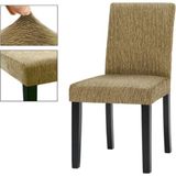 Güzelevim Tekstil Sandalye Kılıfı Jakarlı Düz Desen Lastikli (1 Adet) Sandalye Örtüsü - Sütlü Kahve - 40 x 55 cm