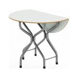 Güzelkan 1077 Modern Yuvarlak Mutfak Masası Beyaz MDF 90 cm Katlanır Tasarım 72 cm Yükseklik