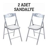 Güzelkan Katlanır Mutfak Sandalyesi Kırma Koltuk Beyaz 2 Adet 1054