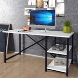 Güzelkan Madeni Eşya Çalışma Masası Raflı Ofis Laptop Bilgisayar Masası Beyaz 1180 - 120*60