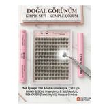 Güzellik Deposu 288 Adet Küme Kirpik Seti - Doğal Görünümlü İpek Kirpik, Bond & Seal Yapıştırıcı, Remover Ve Cımbız