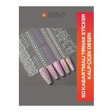 Güzellik Deposu 5D Kabartmalı Nail Art Tırnak Sticker Kalp ve Çiçek Desen