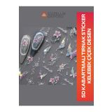 Güzellik Deposu 5D Kabartmalı Nail Art Tırnak Sticker Kelebek Çiçek Desen