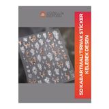 Güzellik Deposu 5D Kabartmalı Tırnak Stickler Kelebek Desen Nail Art Sticker
