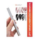 Güzellik Deposu Çift Taraflı Kedi Gözü Mıknatısı – Cat Eye Jel Oje İçin Manyetik Çubuk Nail Art Aracı