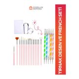Güzellik Deposu Nail Art Tırnak Süsleme Fırça,Dot ve French Seti